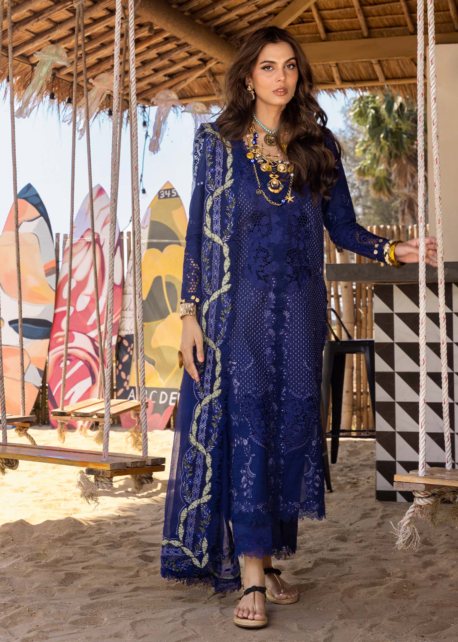 Saira Shakira Luxury Lawn LEYLA-B Ayla's Atelier